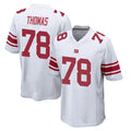 STECN NY.Giants #78 Andrew Thomas Player White Home Game Stitched Jerseys