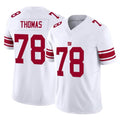 STECN NY.Giants #78 Andrew Thomas Player White Limited Vapor F.U.S.E. Home Game Stitched Jerseys