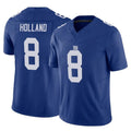 STECN NY.Giants #8 Jevon Holland Player Royal Limited Vapor F.U.S.E. Home Game Stitched Jerseys