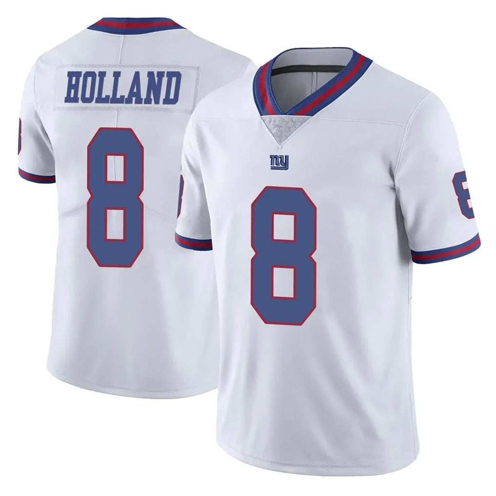 STECN NY.Giants #8 Jevon Holland Player White Color Rush Home Game Stitched Jerseys