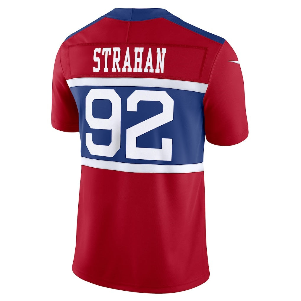 STECN NY.Giants #92 Michael Strahan Century Red Alternate Vapor F.U.S.E. Retired Player Limited Stitched Jerseys