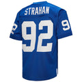 STECN NY.Giants #92 Michael Strahan Mitchell & Ness Royal Authentic Throwback Retired Player Stitched Jerseys