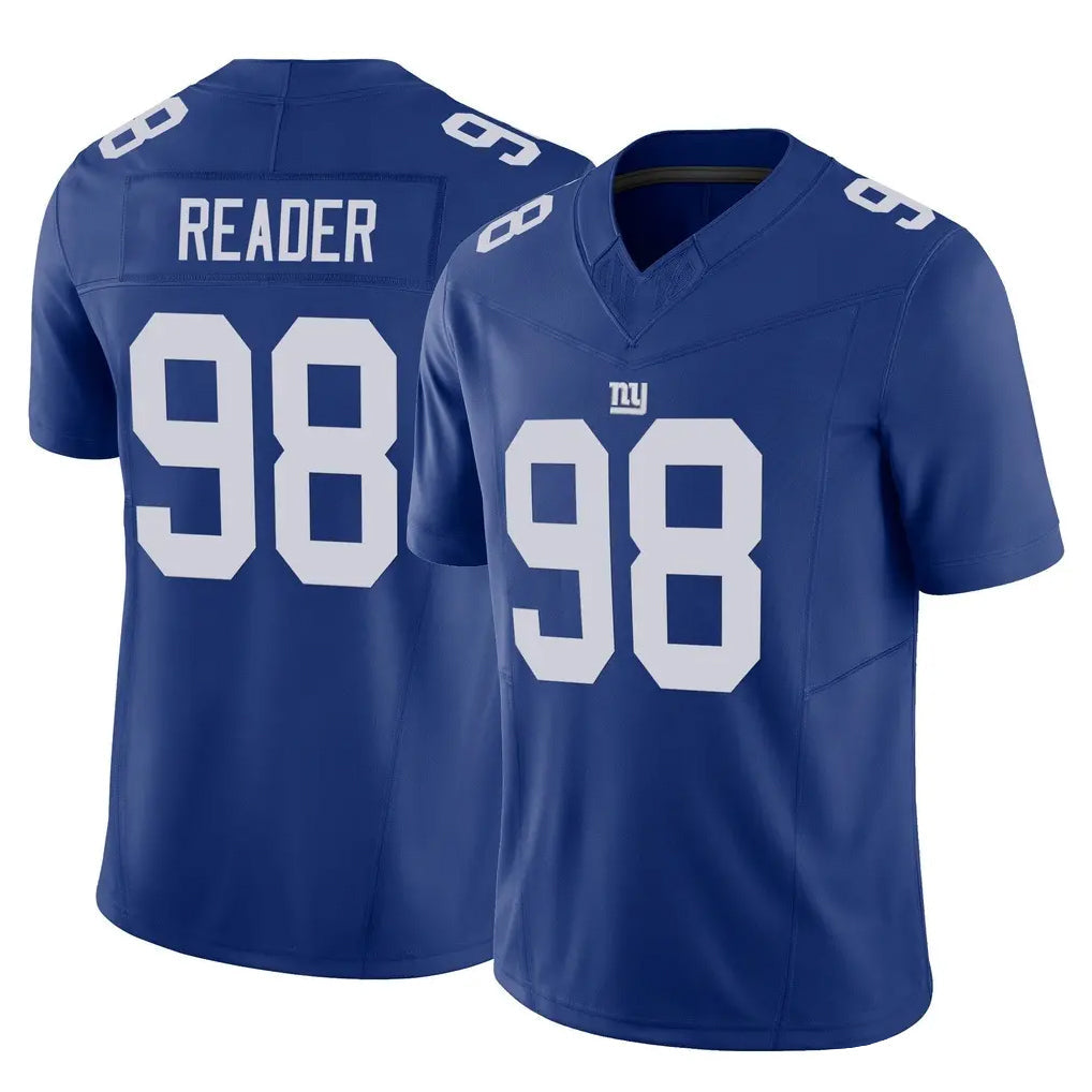STECN NY.Giants #98 DJ Reader Player Royal Limited Vapor F.U.S.E. Home Game Stitched Jerseys