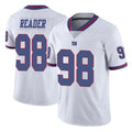 STECN NY.Giants #98 DJ Reader Player White Color Rush Home Game Stitched Jerseys