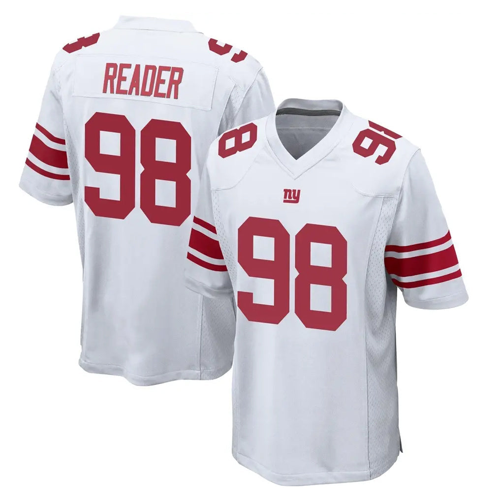 STECN NY.Giants #98 DJ Reader Player White Home Game Stitched Jerseys