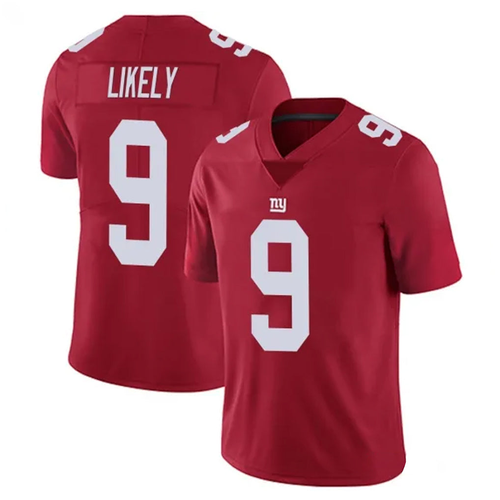 STECN NY.Giants #9 Lsaiah Likely Player Red Limited Vapor Untouchable Home Game Stitched Jerseys
