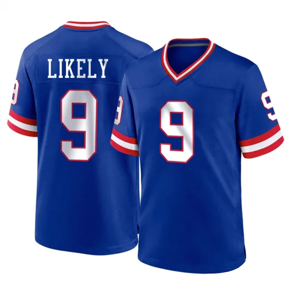 STECN NY.Giants #9 Lsaiah Likely Player Royal Classic Home Game Stitched Jerseys