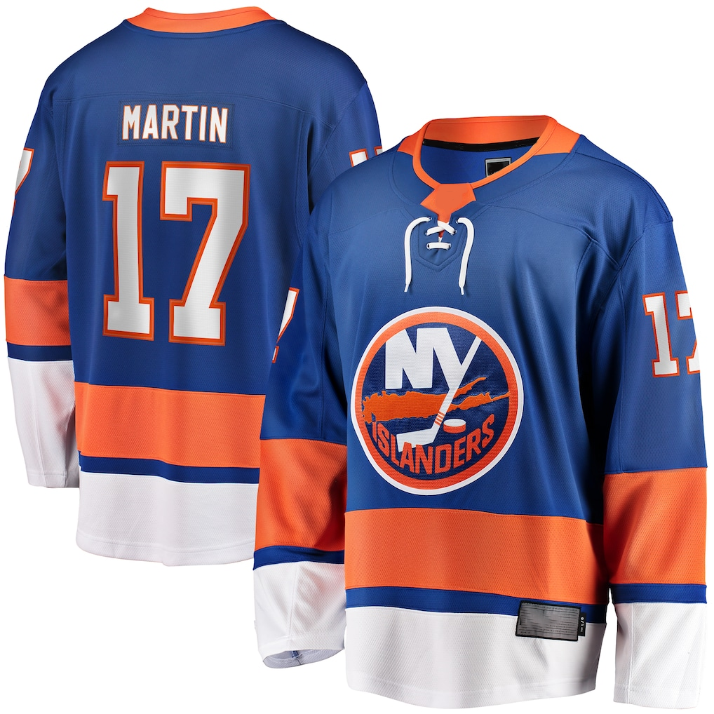 STECN NY.Islanders #17 Matt Martin Home Breakaway Player Jerseys - Royal