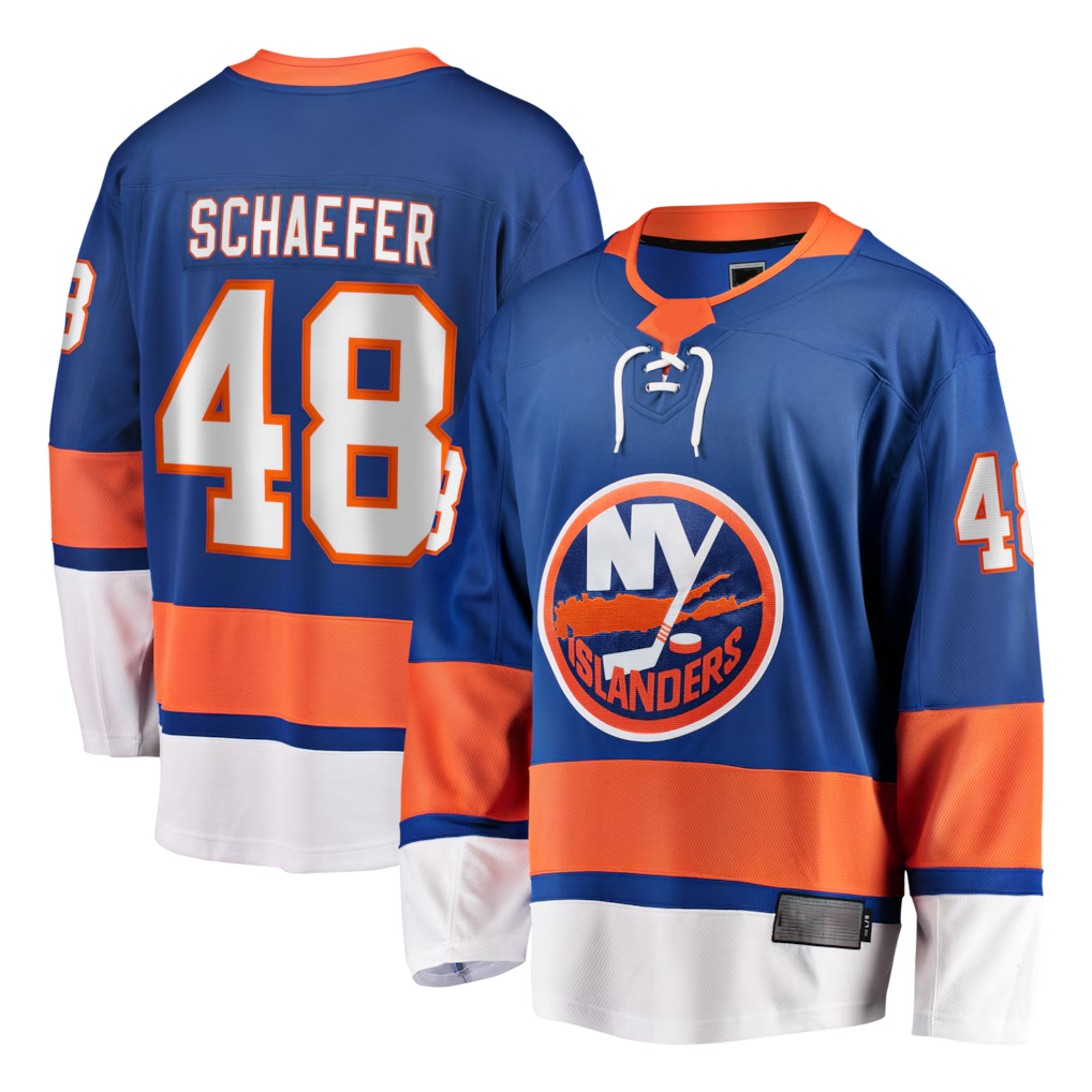 STECN NY.Islanders #48 Matthew Schaefer Royal Home Breakaway Player Jerseys