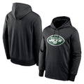 STECN NY.Jets Black LOGO Pullover Hoodies Limited Game Blank Player Stitched Jerseys