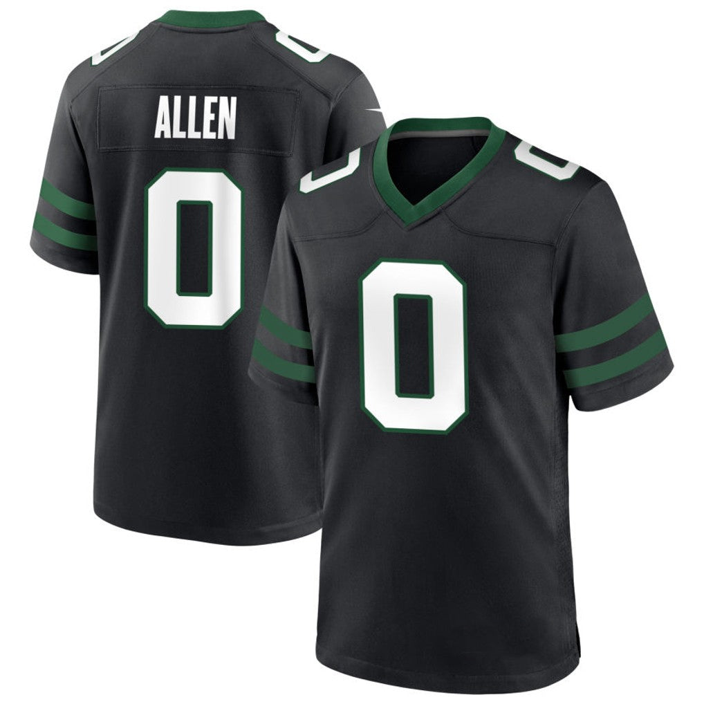 STECN NY.Jets #0 Braelon Allen Player Black Home Game Stitched Jerseys