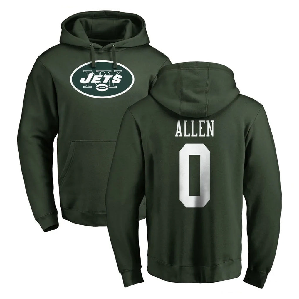 STECN NY.Jets #0 Braelon Allen Player Green LOGO Pullover Hoodies Limited Game Stitched Jerseys