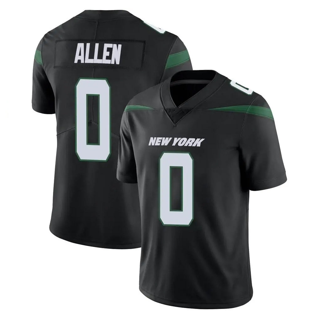 STECN NY.Jets #0 Braelon Allen Player Stealth Black Limited Vapor Home Game Stitched Jerseys