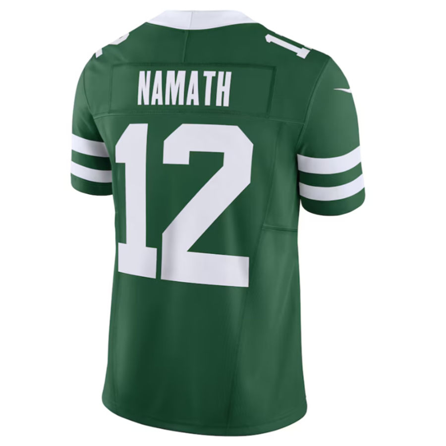 STECN NY.Jets #12 Joe Namath Legacy Green Vapor F.U.S.E. Limited Jersey Stitched American Stitched Jerseys