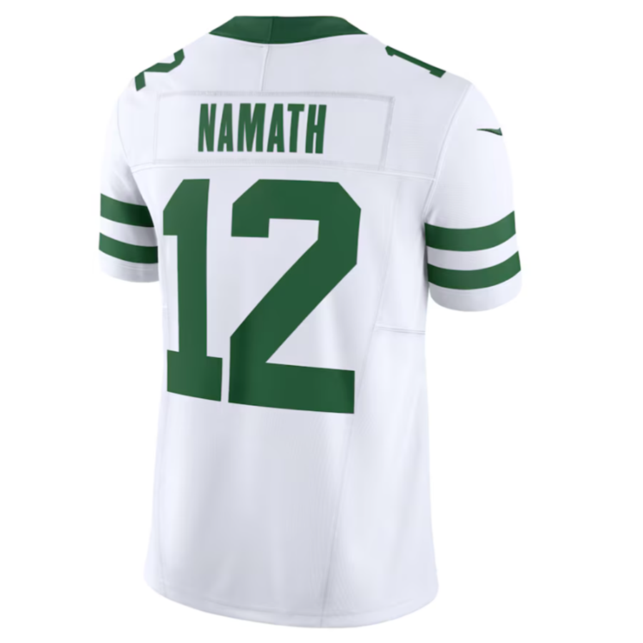 STECNNY.Jets #12 Joe Namath Legacy White Vapor F.U.S.E. Limited Jersey Stitched American Stitched Jerseys