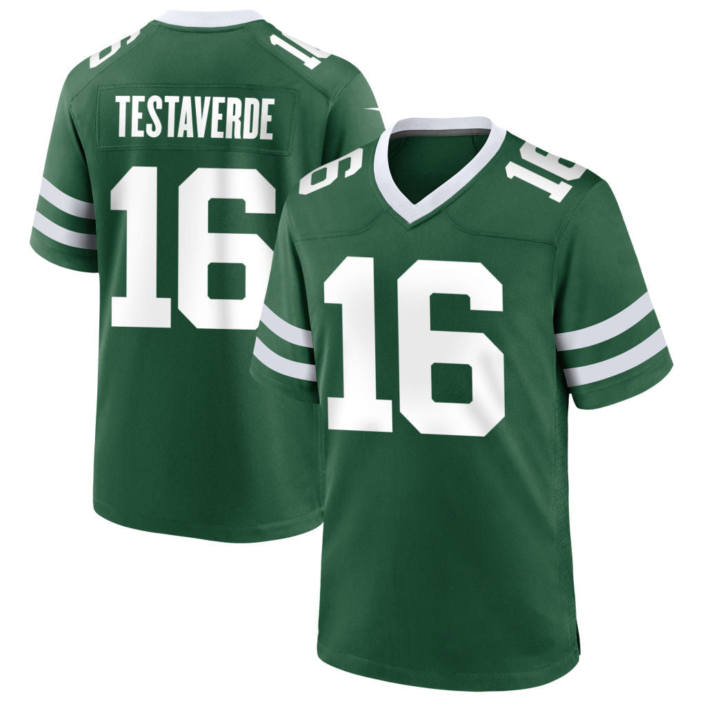 STECN NY.Jets #16 Vinny Testaverde Player Green Home Game Stitched Jerseys
