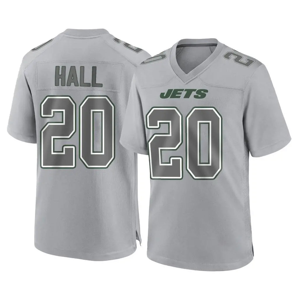STECN NY.Jets #20 Breece Hall Player Gray Limited Atmosphere Fashion Home Game Stitched Jerseys