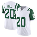 STECN NY.Jets #20 Breece Hall Player White Limited Classic Vapor F.U.S.E. Home Game Stitched Jerseys