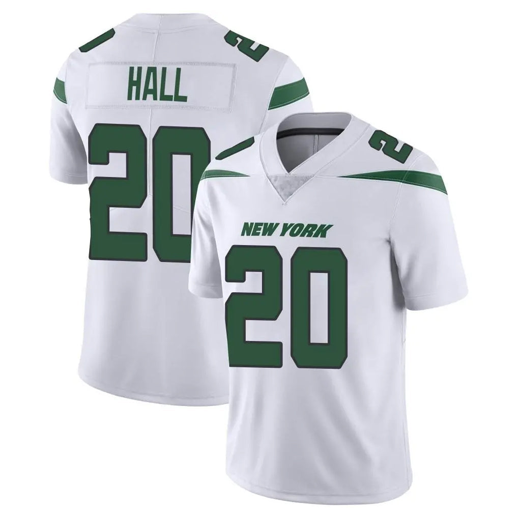 STECN NY.Jets #20 Breece Hall Player White Spotlight Limited Vapor Home Game Stitched Jerseys