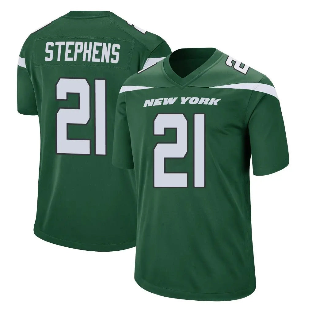 STECN NY.Jets #21 Brandon Stephens Player Green Home Game Stitched Jerseys