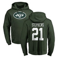 STECN NY.Jets #21 Brandon Stephens Player Green LOGO Pullover Hoodies Limited Game Stitched Jerseys