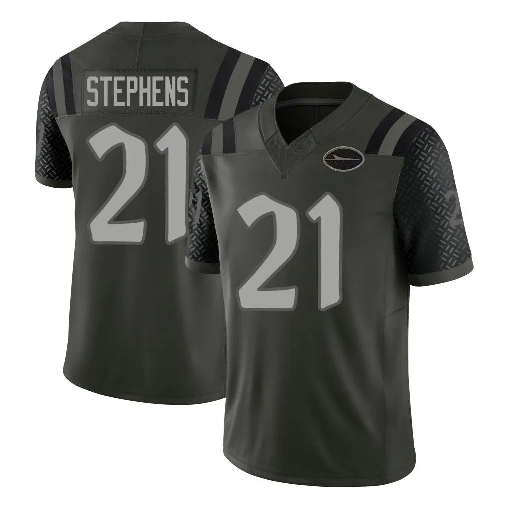 STECN NY.Jets #21 Brandon Stephens Player Green Limited 2025 Rivalries Collection Home Game Stitched Jerseys