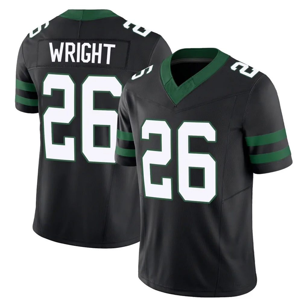 STECN NY.Jets #26 Nahshon Wright Player Black Limited Legacy Vapor F.U.S.E. Home Game Stitched Jerseys