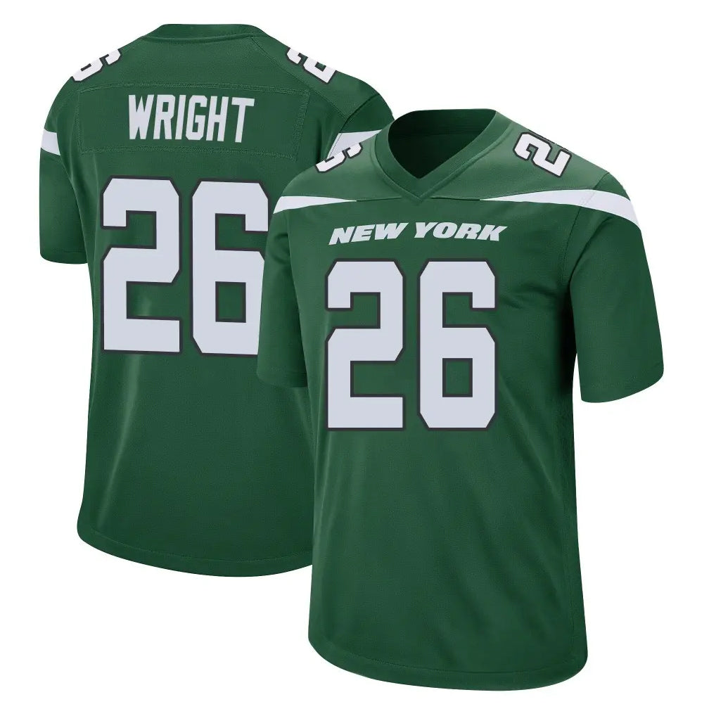 STECN NY.Jets #26 Nahshon Wright Player Green Home Game Stitched Jerseys