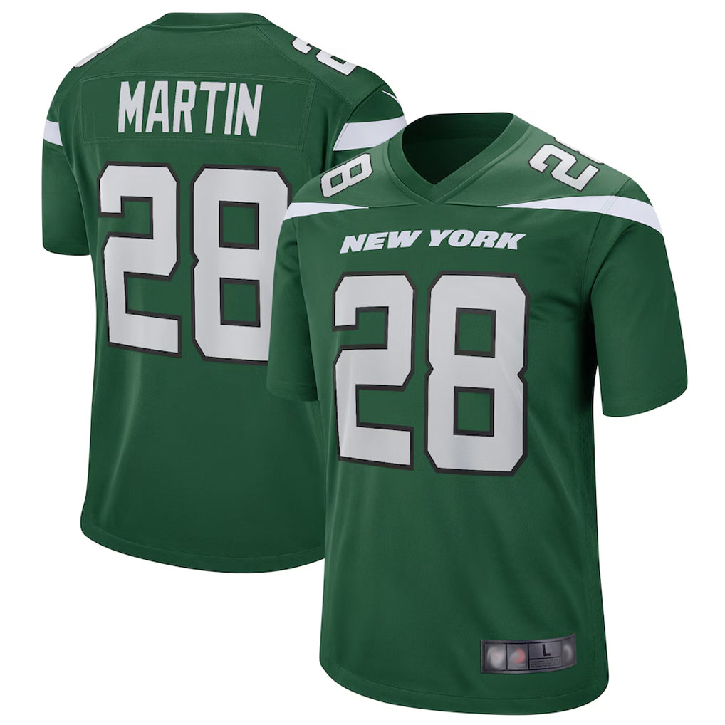 STECN NY.Jets #28 Curtis Martin Player Green Game Stitched Jerseys