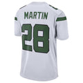 STECN NY.Jets #28 Curtis Martin Player White Game Stitched Jerseys