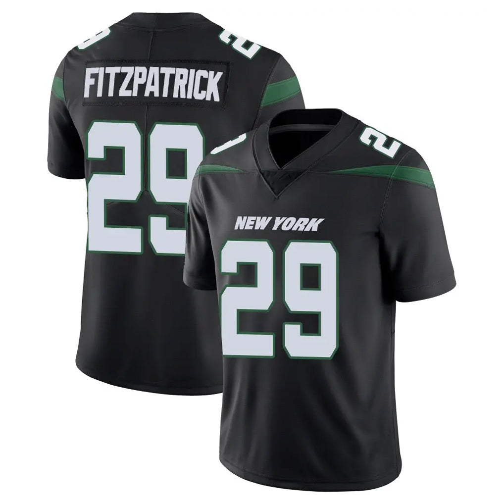 STECN NY.Jets #29 Minkah Fitzpatrick Player Stealth Black Limited Vapor Home Game Stitched Jerseys