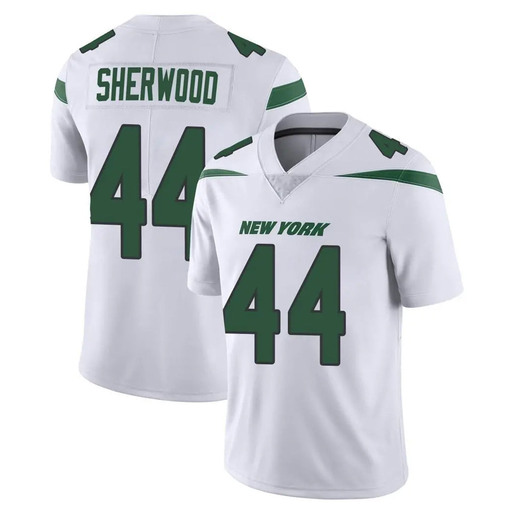STECN NY.Jets #44 Jamien Sherwood Player White Spotlight Limited Vapor Home Game Stitched Jerseys