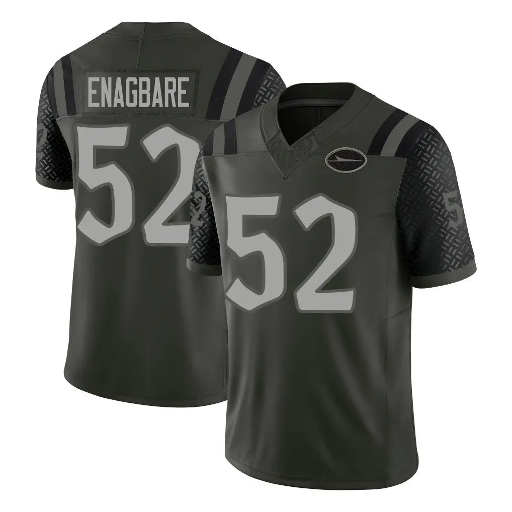 STECN NY.Jets #52 Kingsley Enagbare Player Green Limited 2025 Rivalries Collection Home Game Stitched Jerseys