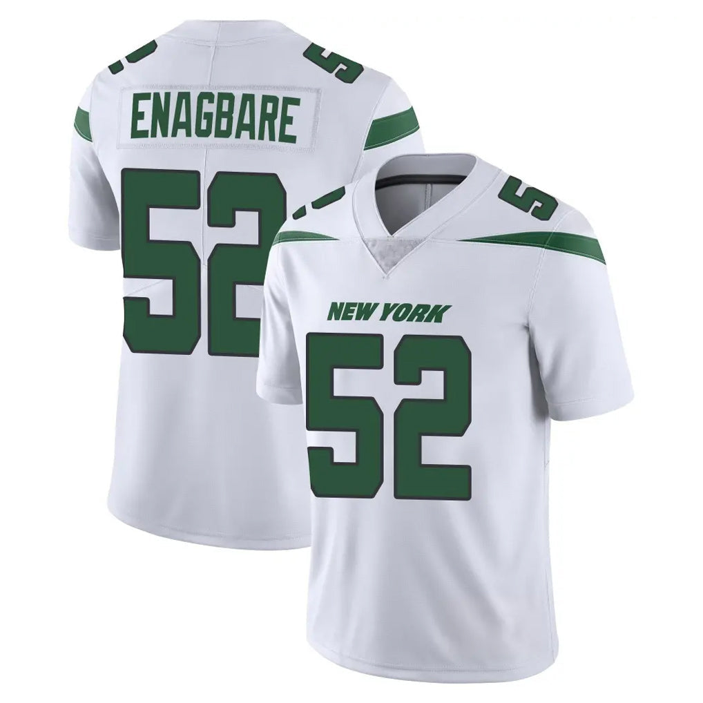 STECN NY.Jets #52 Kingsley Enagbare Player White Spotlight Limited Vapor Home Game Stitched Jerseys