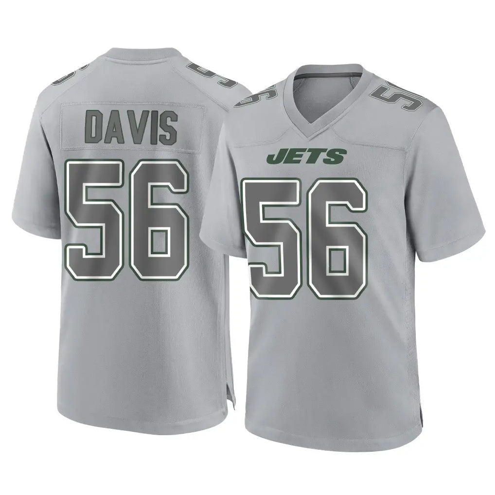 STECN NY.Jets #56 Demario Davis Player Gray Limited Atmosphere Fashion Home Game Stitched Jerseys