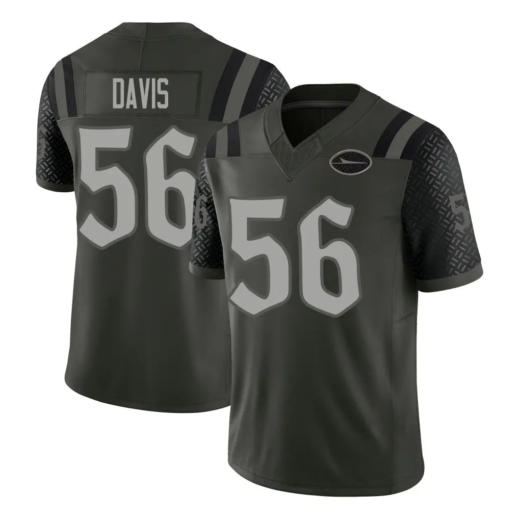 STECN NY.Jets #56 Demario Davis Player Green Limited 2025 Rivalries Collection Home Game Stitched Jerseys