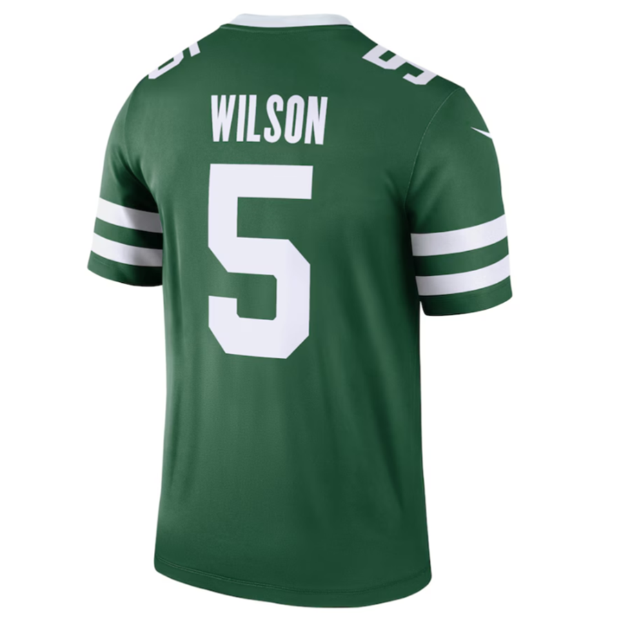 STECN NY.Jets #5 Garrett Wilson Legacy Green Legend Jersey Stitched American Stitched Jerseys
