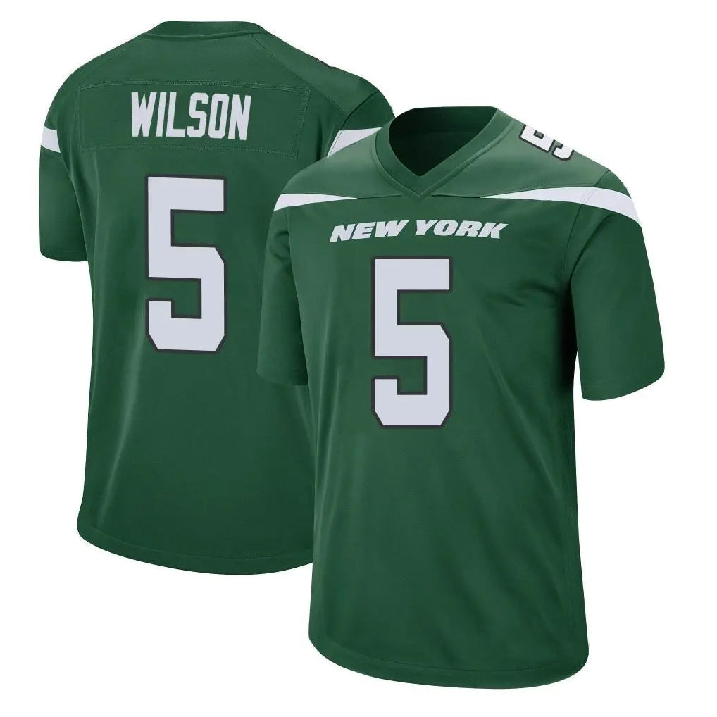 STECN NY.Jets #5 Garrett Wilson Player Green Game Stitched Jerseys
