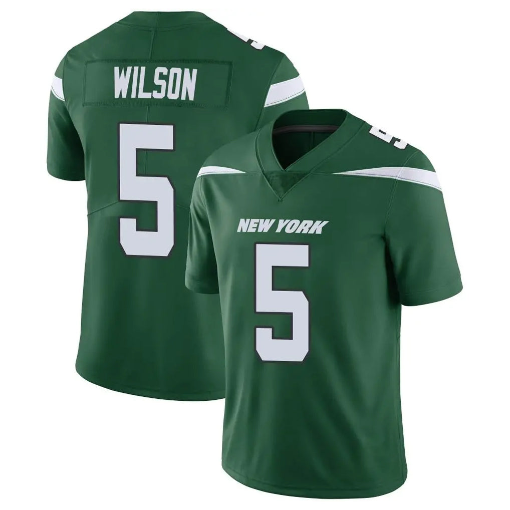 STECN NY.Jets #5 Garrett Wilson Player Green Limited Vapor Home Game Stitched Jerseys