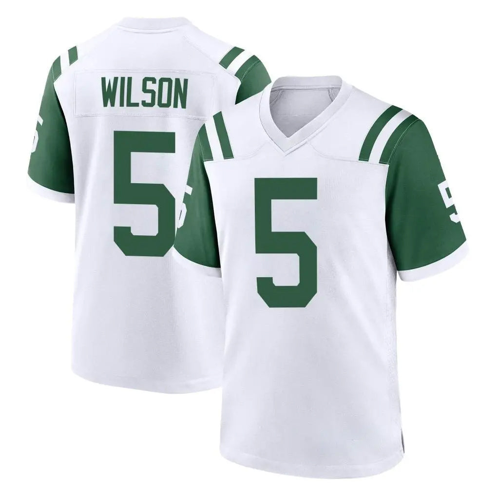 STECN NY.Jets #5 Garrett Wilson Player White Classic Home Game Stitched Jerseys