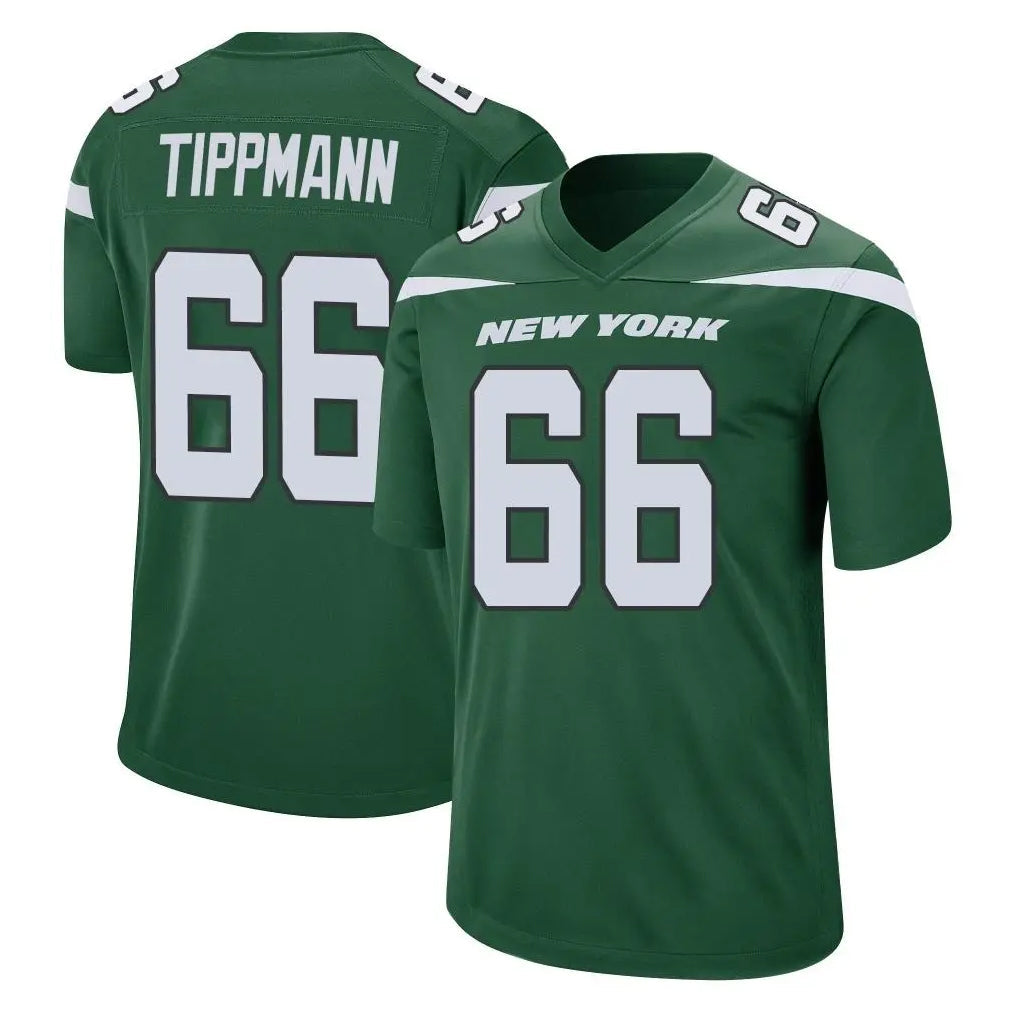STECN NY.Jets #66 Joe Tippmann Player Green Home Game Stitched Jerseys