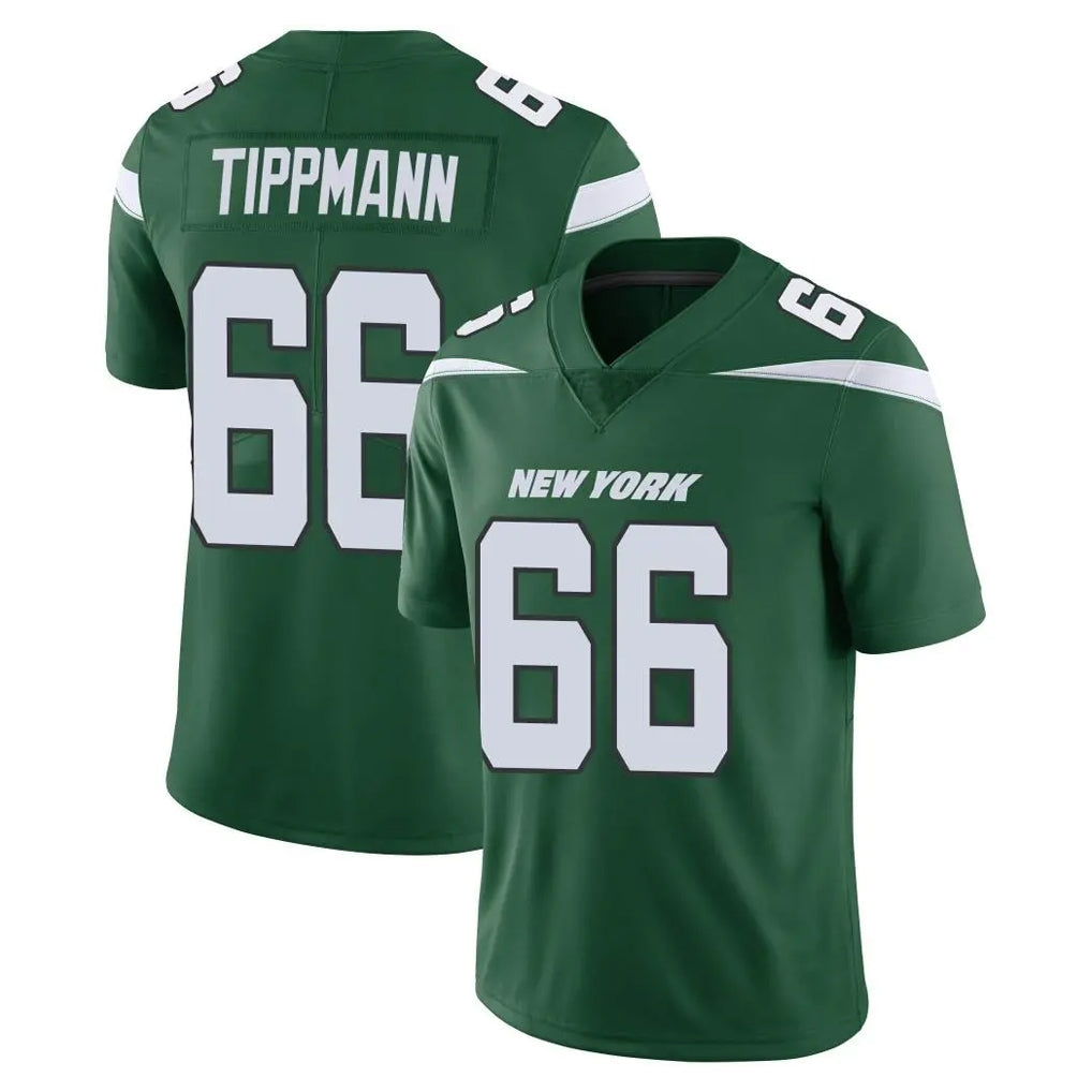 STECN NY.Jets #66 Joe Tippmann Player Green Limited Vapor Home Game Stitched Jerseys