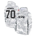 STECN NY.Jets #70 Armand Membou Player Arctic Camo Salute to Service Pullover Hoodies Limited Game Stitched Jerseys