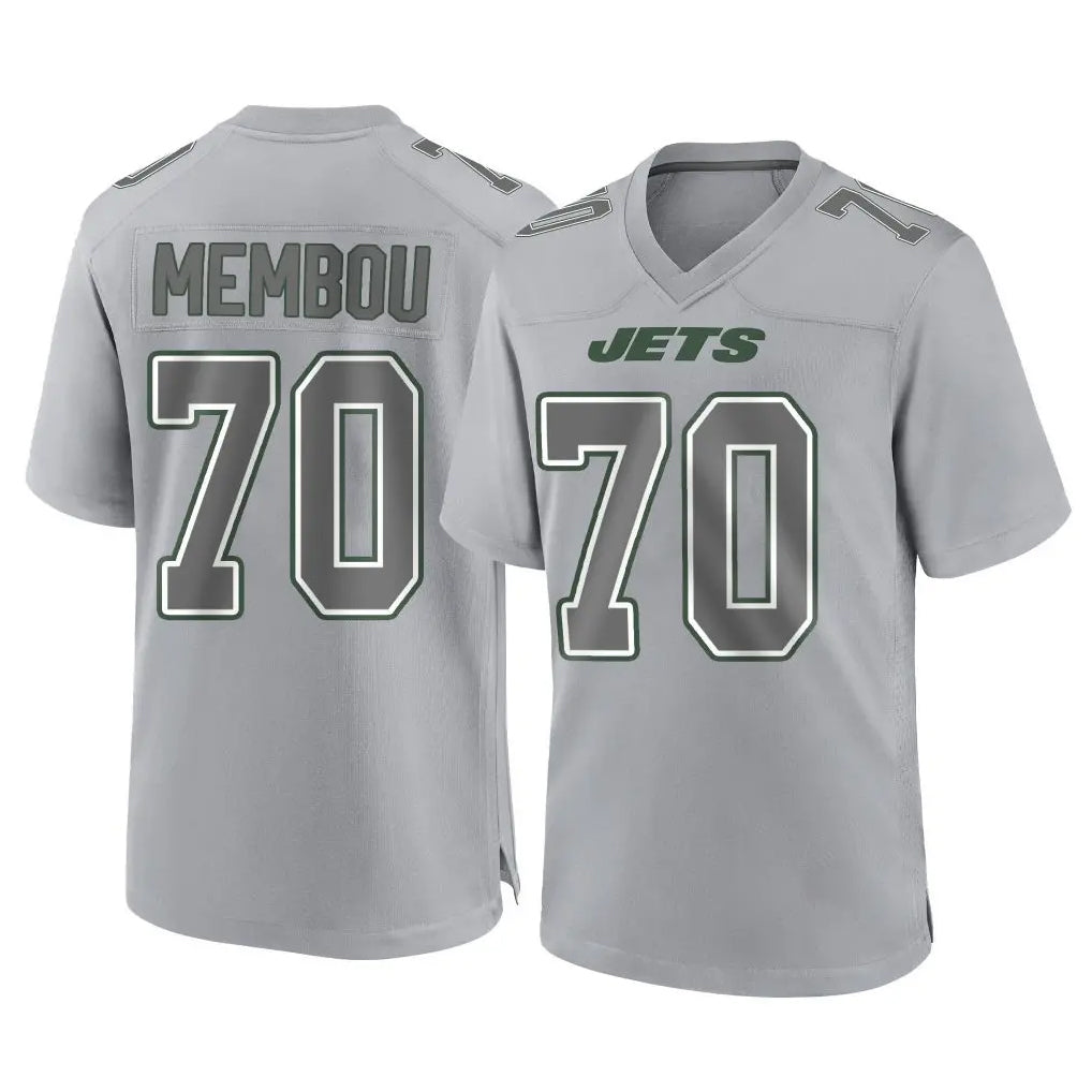 STECN NY.Jets #70 Armand Membou Player Gray Limited Atmosphere Fashion Home Game Stitched Jerseys