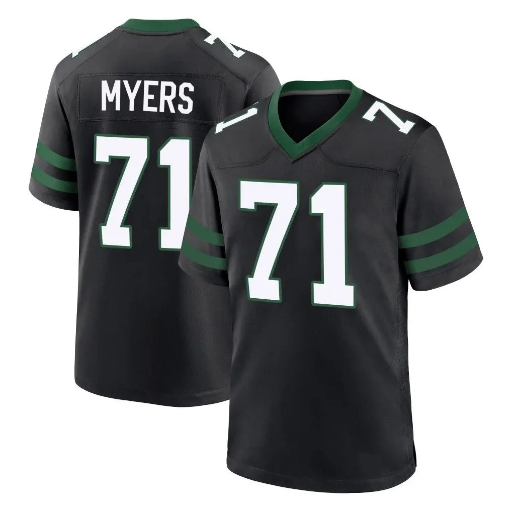 STECN NY.Jets #71 Josh Myers Player Black Legacy Home Game Stitched Jerseys