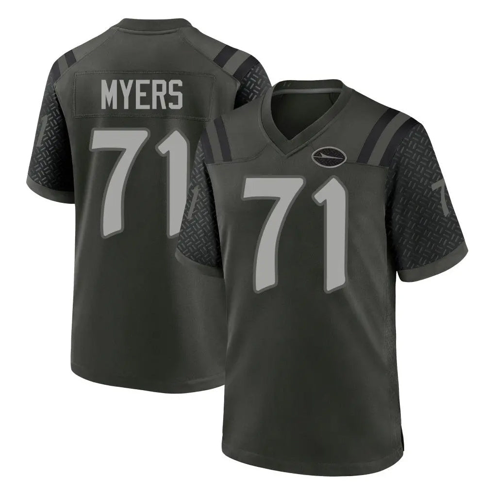 STECN NY.Jets #71 Josh Myers Player Green 2025 Rivalries Collection Home Game Stitched Jerseys