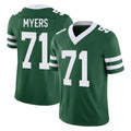 STECN NY.Jets #71 Josh Myers Player Green Legacy Limited Vapor F.U.S.E. Home Game Stitched Jerseys