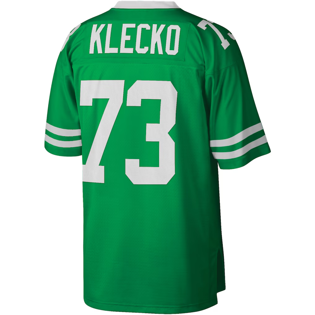 STECN NY.Jets #73 Joe Klecko Mitchell & Ness Kelly Green Legacy Replica Stitched Puhic Jersey