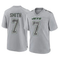STECN NY.Jets #7 Geno Smith Player Gray Limited Atmosphere Fashion Home Game Stitched Jerseys