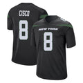 STECN NY.Jets #8 Andre Cisco Player Stealth Black Home Game Stitched Jerseys